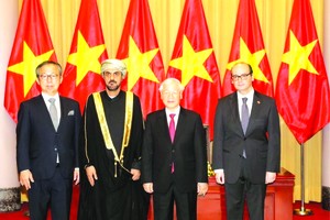 總書記、國家主席阮富仲接見各國大使