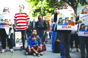 美國民眾曾發起保障無證移民的集會。