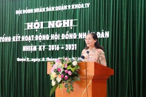 市委副書記、市人民議會主席阮氏麗