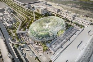 受疫情影響，新加坡當局把樟宜機場五號客運大樓的竣工日期延後兩年。