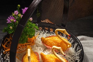 第五郡文華大酒樓的精致点心。