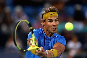 Nadal trong trận thua Anderson