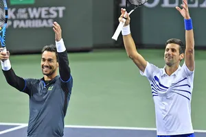 Fognini và Djokovic đánh đôi ở Indian Wells 2019
