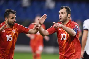 Pandev trong màu áo Bắc Macedonia