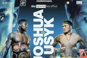 Hình ảnh quảng bá trận AJ vs Usyk