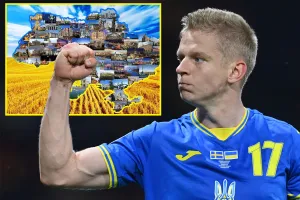 Zinchenko và hình ảnh đất nước Ukraine chia sẻ trên Instagram