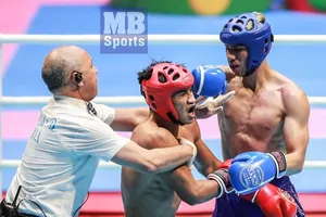 Jan Claude Saclag trong trận CK SEA Games 2019