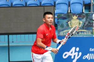 Lý Hoàng Nam không thể giúp quần vợt nam lọt vào bán kết nội dung đồng đội. Ảnh: P. NGUYỄN