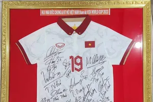 Áo đấu của nữ tuyển thủ Đội tuyển Việt Nam - Thanh Nhã, tại FIFA World Cup