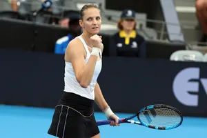 Nét tự tin trên gương mặt của Ka. Pliskova, tay vợt Đương kim vô địch đơn nữ của Brisbane International