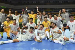 Niềm vui chiến thắng của Đội tuyển futsal Afganistan