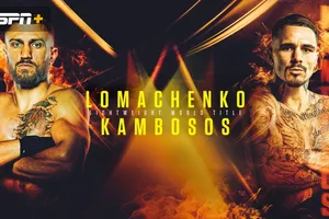 Hình ảnh quảng bá trận Lomachenko vs Kambosos
