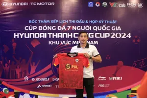 Coach Long Kẽm trong buổi bốc thăm chia bảng VSC - S4. Ảnh: ĐOÀN NHẬT