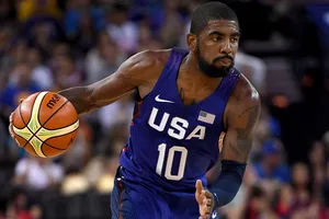 Irving trong màu áo tuyển Mỹ ở Olympic 2016