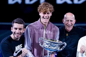 Naldi, Sinner và FerraUmberto ra (từ trái qua phải) thời còn hạnh phúc