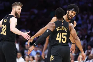 Niềm vui chiến thắng của các cầu thủ Cavaliers