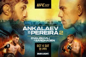 Hình ảnh quảng bá sự kiện UFC 320 vào cuối tuần này