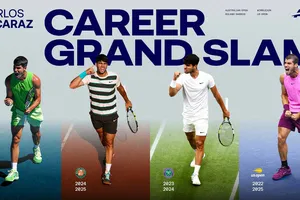 Alcaraz hoàn thành Career Grand Slam