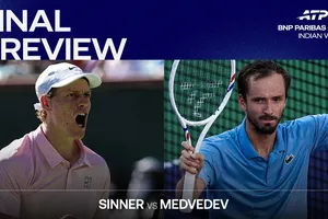 Medvedev đấu Sinner ở chung kết đơn nam