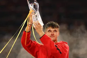 Mensik khi đăng quang Miami Open 2026