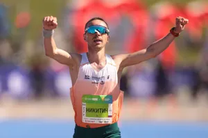 Nikitin ở một giải chạy vùng Tatarstan (Ảnh: Truyền thông BTC giải)