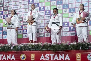 Startseva giành HCV hạng trên 78kg nữ (Ảnh: Liên đoàn Judo Nga)