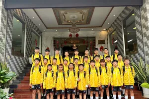 Các cầu thủ nhí của CLB Bóng đá Phúc An