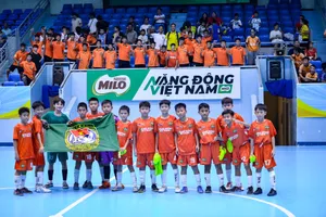 Các cầu thủ nhí của U11 Bà Rịa Vũng Tàu