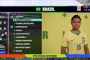 Santos trong màu áo Brazil ở World Cup