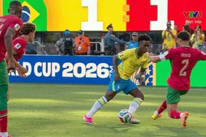 Vinicius trong màu áo Brazil ở World Cup