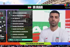 Taremi chơi cho tuyển Iran ở World Cup 2026