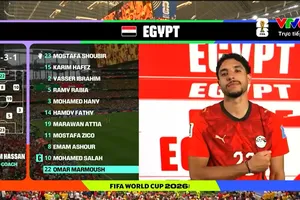 Marmoush trong trận đấu với Australia ở World Cup