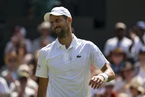 Djokovic ở Wimbledon (Ảnh: THX)
