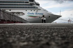 Du thuyền Costa Serena - chỗ ở cho nhiều VĐV tại ASIAD 20 (Ảnh: THX)
