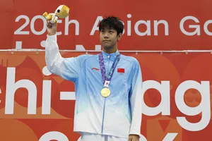 Zhang Zhansuo giành HCV 800m tự do nam (Ảnh: THX)