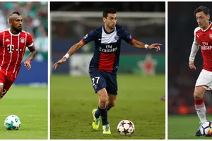 Arturo Vidal, Javier Pastore và Mersut Oezil. Ảnh: Getty Images.