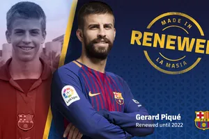 Gerard Pique sẽ gắn bó với Barca đến năm 2022.