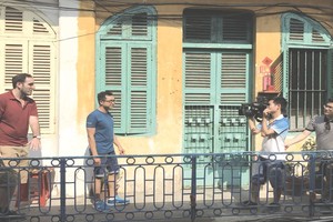 VTV4 拍攝組在豪仕坊內拍攝。