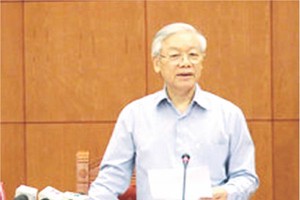 阮富仲總書記指導會議。