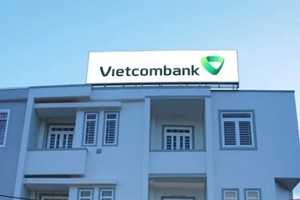 遭劫的越南外貿銀行茶榮沿海市分行。（圖源：互聯網）