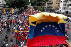委內瑞拉大規模反政府示威仍未平息。（圖源：VCG）
