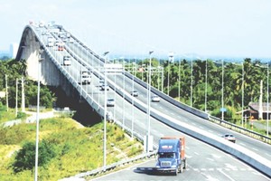 胡志明市-隆城-油曳高速公路的隆城橋。資料圖：互聯網