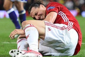 曼聯將力挺伊布直到他傷癒。（圖片來源：AFP）