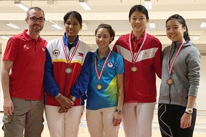 越南選手阮氏榴奪金（中）。（圖片來源：互聯網）