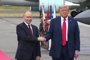 美国总统特朗普和俄罗斯总统普京。