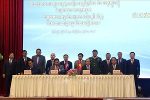 签署仪式现场。