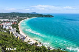 富国岛海滩的美景。