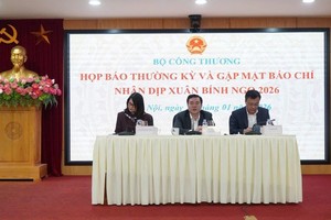 1月29日在河内举行的工商部例行记者会。