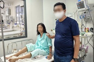 患儿在胡志明市热带病医院经过3天积极治疗后情况已稳定。