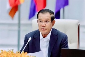 柬埔寨代理国家元首洪森。